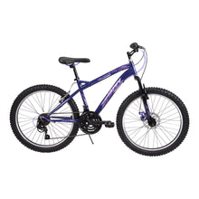 Load image into Gallery viewer, HUFFY Extent 24-inch 18-Speed Midnight Purple Children's Hardtail Mountain Bike - 64359W