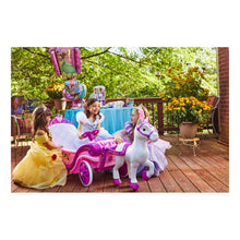 Load image into Gallery viewer, HUFFY Disney Princess Royal Horse and Carriage 6v Battery-Powered Electric Children's Ride-on - 17398W