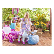 Load image into Gallery viewer, HUFFY Disney Princess Royal Horse and Carriage 6v Battery-Powered Electric Children's Ride-on - 17398W