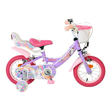 Load image into Gallery viewer, Volare Unicorn Purple 12-Inch Girls Children's Bike - 61281