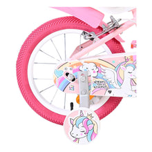 Load image into Gallery viewer, Volare Unicorn Pink 14-Inch Girls Children's Bike - 61472