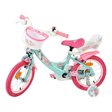 Load image into Gallery viewer, Volare Unicorn Green 14-Inch Girls Children's Bike - 61478