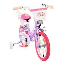 Load image into Gallery viewer, Volare Unicorn Purple 14-Inch Girls Children's Bike - 61481
