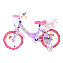 Load image into Gallery viewer, Volare Unicorn Purple 14-Inch Girls Children's Bike - 61481