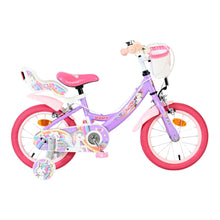 Load image into Gallery viewer, Volare Unicorn Purple 14-Inch Girls Children's Bike - 61481