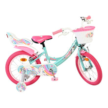 Load image into Gallery viewer, Volare Unicorn Green 16-Inch Girls Children's Bike - 61683