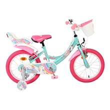 Load image into Gallery viewer, Volare Unicorn Green 16-Inch Girls Children's Bike - 61683