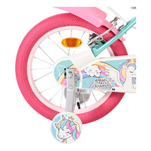 Load image into Gallery viewer, Volare Unicorn Green 16-Inch Girls Children's Bike - 61683