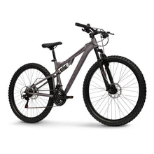 Load image into Gallery viewer, Huffy Marker 27.5-Inch Matte Heather Full Suspension 21-Speed Mountain Bike - 26752W
