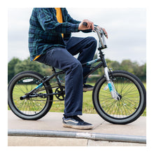 Load image into Gallery viewer, Zombie Infest 20-inch BMX Bike - Black/Blue/Silver