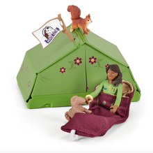 Load image into Gallery viewer, SCHLEICH Horse Club Sarah's Camping Adventure Toy Playset, Unisex, 5 to 12 Years, Multi-colour (42533)