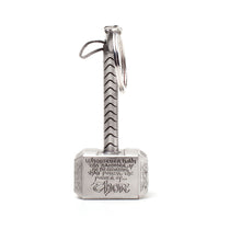 Load image into Gallery viewer, Marvel Comics Thor Mjolnir Hammer 3D Metal Keychain