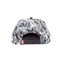 Load image into Gallery viewer, MARVEL COMICS Logo and Comic Pattern Snapback Baseball Cap (SB097528MAR)