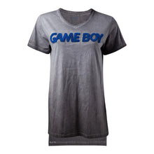 Load image into Gallery viewer, NINTENDO Gameboy 3D Logo Oil Washed T-Shirt, Female
