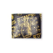 Load image into Gallery viewer, POKEMON Pikachu Manga Bi-fold Wallet, Male, Black/Yellow (MW116834POK)