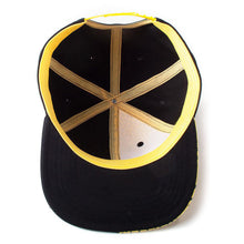 Load image into Gallery viewer, POKEMON Block Pikachu Snapback Baseball Cap, Unisex, Black/Yellow (SB500130POK)