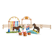 Load image into Gallery viewer, SCHLEICH Farm World Pony Agility Training (42481)