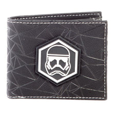 Load image into Gallery viewer, STAR WARS Rise of Skywalker Sith Trooper Badge Bi-fold Wallet, Male, Black (MW873628STW)
