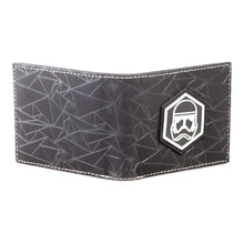 Load image into Gallery viewer, STAR WARS Rise of Skywalker Sith Trooper Badge Bi-fold Wallet, Male, Black (MW873628STW)