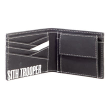 Load image into Gallery viewer, STAR WARS Rise of Skywalker Sith Trooper Badge Bi-fold Wallet, Male, Black (MW873628STW)