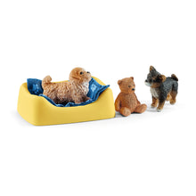 Load image into Gallery viewer, SCHLEICH Farm World Puppy Pen and Puppy Toy Figures (42480)