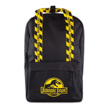 Load image into Gallery viewer, UNIVERSAL Jurassic Park Logo Backpack, Unisex, Black/Yellow (BP127275JPK)