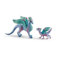 Load image into Gallery viewer, SCHLEICH Bayala Blossom Dragon Mother and Baby Toy Figure Set (70592)