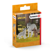 Load image into Gallery viewer, SCHLEICH Wild Life Mother Wolf with Pups (42472)