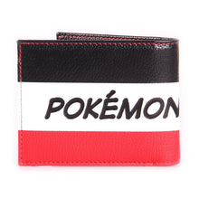 Load image into Gallery viewer, POKEMON Pikachu Striped Tri-colour All-Over Print Bi-fold Wallet, Male, Multi-colour (MW574784POK)