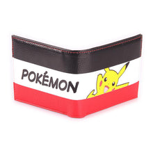 Load image into Gallery viewer, POKEMON Pikachu Striped Tri-colour All-Over Print Bi-fold Wallet, Male, Multi-colour (MW574784POK)