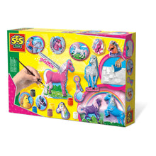 Load image into Gallery viewer, SES CREATIVE Children's Fantasy Horses Casting and Painting Set, 5 to 12 Years, Multi-colour (01155)