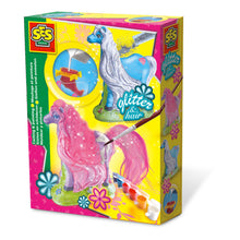 Load image into Gallery viewer, SES CREATIVE Children's Glitter Hair Horses Casting and Painting Set, 5 to 12 Years, Multi-colour (01272)