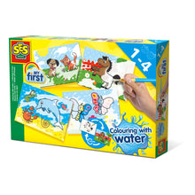 Load image into Gallery viewer, SES CREATIVE Children's My First Colouring with Water Set, 4 Cards, 1 to 4 Years, Multi-colour (14421)