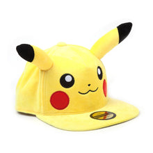 Load image into Gallery viewer, POKEMON Pikachu Plush with Ears Snapback Baseball Cap (SB276317POK)