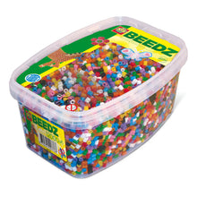 Load image into Gallery viewer, SES CREATIVE Children&#39;s Beedz Iron-on Beads Mosaic Box Tub, 12000 Glitter Iron-on Beads Mix, Unisex, 5 to 12 Years, Multi-colour (00779)
