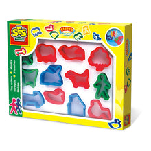 Load image into Gallery viewer, SES CREATIVE Children's Modelling Clay Cutters Set, 12 Pieces, Unisex, 2 to 12 Years, Multi-colour (00884)