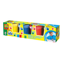 Load image into Gallery viewer, SES CREATIVE Children's My First Washable Fingerpaint Set, 4 Paint Pots (145ml), Unisex, 1 to 4 Years, Multi-colour (14413)