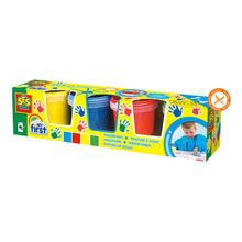 Load image into Gallery viewer, SES CREATIVE Children's My First Washable Fingerpaint Set, 4 Paint Pots (145ml), Unisex, 1 to 4 Years, Multi-colour (14413)