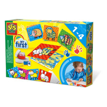Load image into Gallery viewer, SES CREATIVE Children's My First Fingerpaint Cards Set, 3 Paint Pots, Unisex, 1 to 4 Years, Multi-colour (14415)