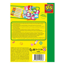 Load image into Gallery viewer, SES CREATIVE Children's Stamping with Markers Kit, 6 Markers, Unisex, 3 to 6 Years, Multi-colour (14896)