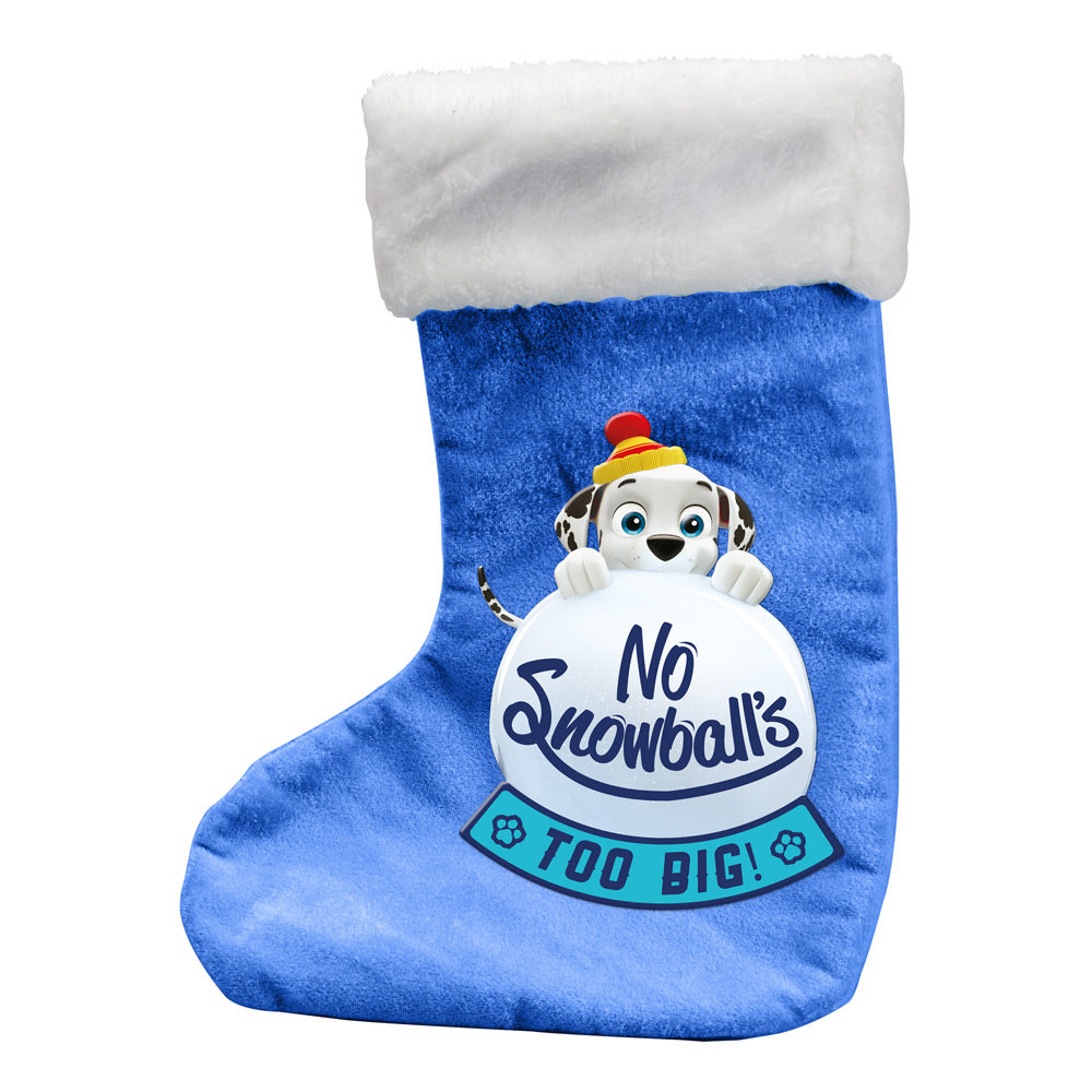 PAW PATROL No Snowball's Too Big Children's My Filled Christmas Stocking + 80 Creative Accessories, Unisex, Ages Three Years +, Blue/White (CPAW224)