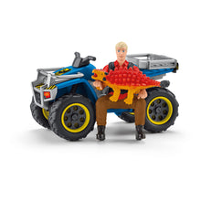Load image into Gallery viewer, SCHLEICH Dinosaurs Quad Escape from Velociraptor Playset, 4 to 10 Years (41466)