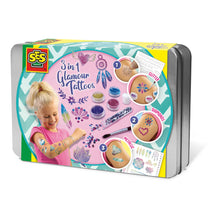 Load image into Gallery viewer, SES CREATIVE Children's 3-in-1 Glamour Temporary Tattoos Set, Girl, 5 Years and Above, Multi-colour (14155)