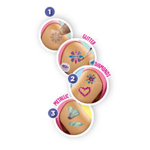 Load image into Gallery viewer, SES CREATIVE Children's 3-in-1 Glamour Temporary Tattoos Set, Girl, 5 Years and Above, Multi-colour (14155)