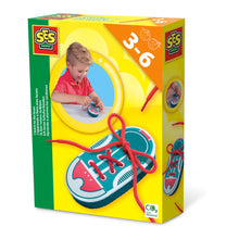 Load image into Gallery viewer, SES CREATIVE Children's I learn to Tie Shoe Laces, Unisex, Three to Six Years, Multi-colour (14629)