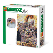Load image into Gallery viewer, SES CREATIVE Cat Beedz Art Mosaic Kit, 7000 Iron-on Beads, Unisex, Eight Years and Above, Multi-colour (06006)