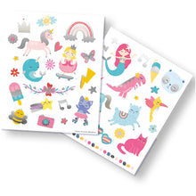 Load image into Gallery viewer, SES CREATIVE Children's Tattoos for Fairy Tales, 40 Metallic Effect Temporary Tattoos, Unisex, Three Years and Above, Multi-colour (14673)