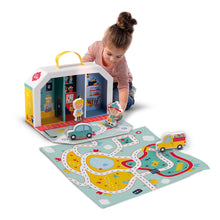 Load image into Gallery viewer, SES CREATIVE Petits Pretenders Children's Shopping District Play Suitcase and Play Mat, Unisex, Three Years and Above, Multi-colour (18013)