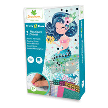 Load image into Gallery viewer, SYCOMORE Stick & Fun Children's Mosaics Mermaids, Unisex, 5 Years or Above, Multi-colour (CRE7024)