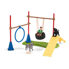 Load image into Gallery viewer, SCHLEICH Farm World Puppy Agility Training Toy Figure Set, 3 to 8 Years, Multi-colour (42536)